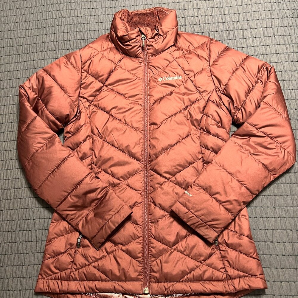 NWOT Women’s Columbia Heavenly Omni Heat Burgundy Jacket Size Smalll